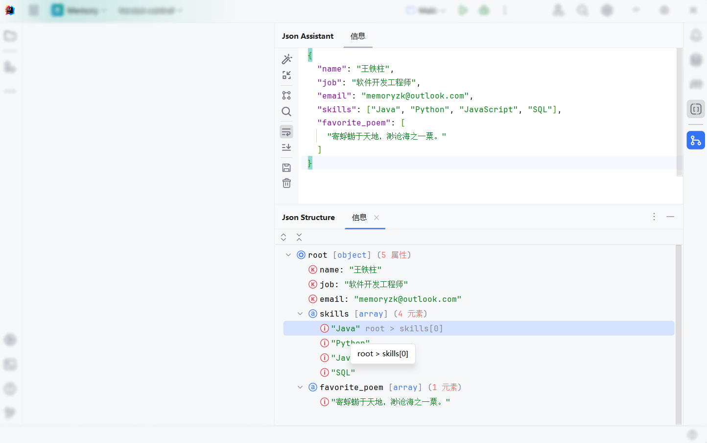 Json Assistant 预览图